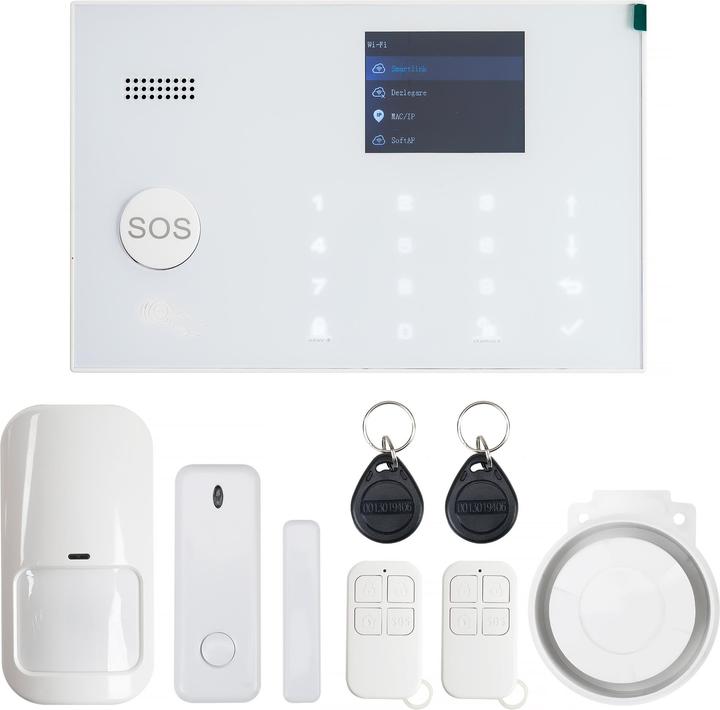 PNI Wireless alarm system SafeHome PT700 WiFi and GSM 4G with internet monitoring and alerting, SMS