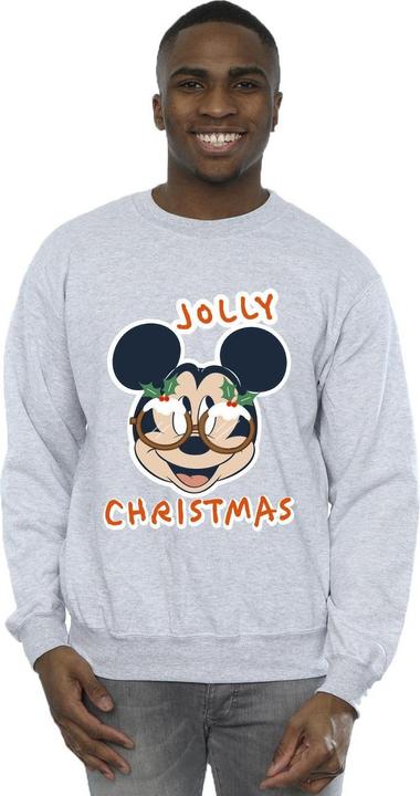 Immagine prodotto Disney Mickey Mouse Jolly Christmas Glasses Felpa Uomo (L)