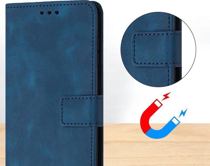 Produktbild Cover-Discount iPhone 16 – Wildleder Look Etui im Vintage Design (Apple iPhone 16)