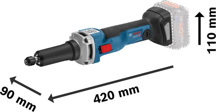 Immagine prodotto Bosch Professional GGS 18V-23 LC (Smerigliatrice, 1000 W)