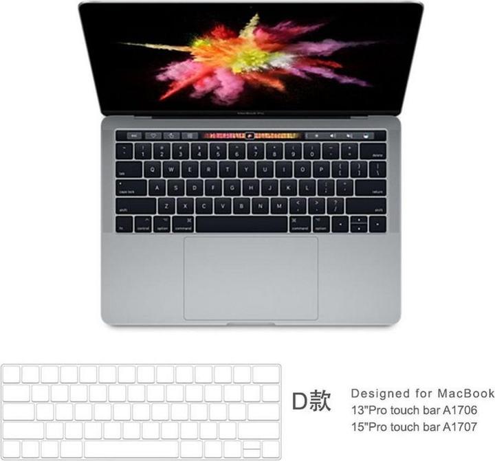 Actual product image Wiwu MacBook Pro 13 inch/16 inch Touch Keyboard Protector TPU Transparent