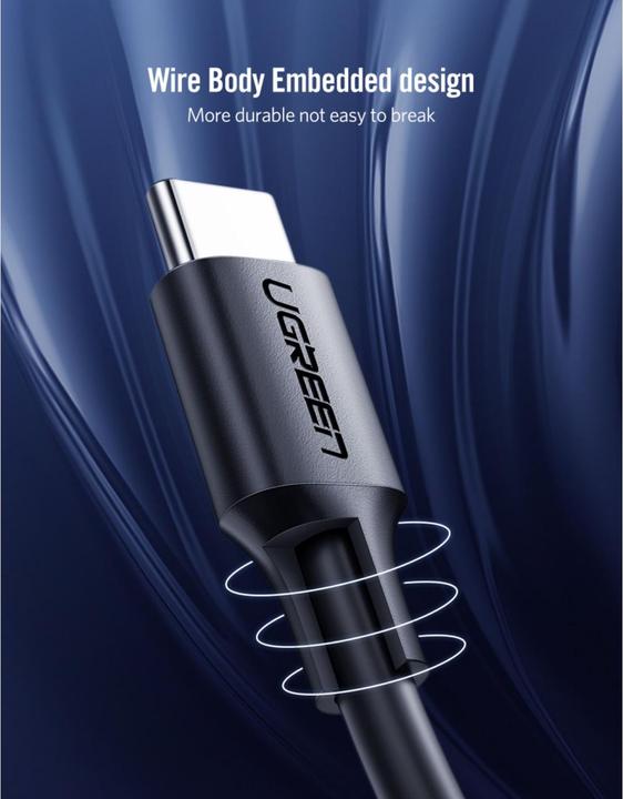 Actual product image Ugreen USB-C Power Delivery QC 3.0 20V 3A 60W (2 m, USB 2.0, 20 W)