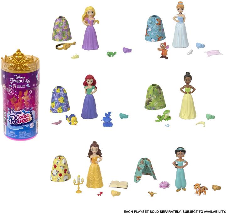 Actual product image Mattel Small Dolls Royal Colour Reveal Assortment