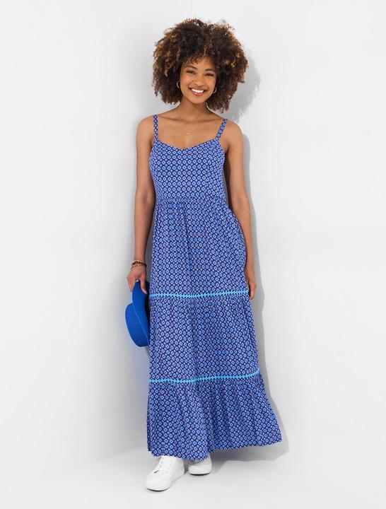 Produktbild Joe Browns Geo Print Lace Trim Strappy Maxi Dess (14)