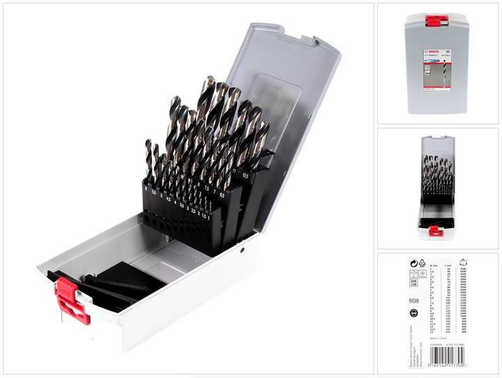 Image du produit Bosch Professional Zubehör Jeu de forets hélicoïdaux HSS PointTeQ, 25 pièces, ProBox, 1-13 mm (12,5 mm, 13 mm, 9,5 mm, 10 mm, 10,5 mm, 11 mm, 11,5 mm, 12 mm, 6,5 mm, 7 mm, 7,5 mm, 8 mm, 8,5 mm, 9 mm, 3,5 mm, 4 mm, 4,5 mm, 5 mm, 5,5 mm, 6 mm, 1 mm, 1,5 mm, 2 mm, 2,5 mm, 3 mm)