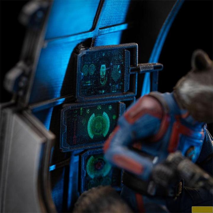 Actual product image Iron Studios Marvel Scale Statue 1/10 Guardians of the Galaxy Vol. 3 Rocket Racoon 20 cm