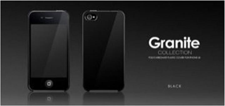 Image du produit more. Granite Collection Étui rigide pour iPhone 4/4S Noir (Apple iPhone 4s, Apple iPhone 4)