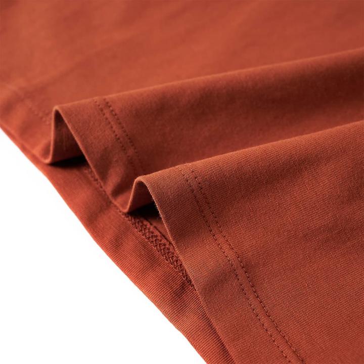 Actual product image VidaXL Children's long-sleeved shirt Cognac 128,Material: 95 % cotton. 5 (128)
