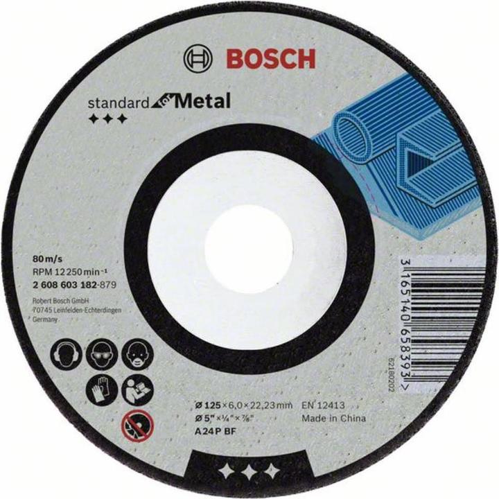 Actual product image Bosch Professional Zubehör PRO Metal grinding disc, 125 x 6 x 22.23 mm