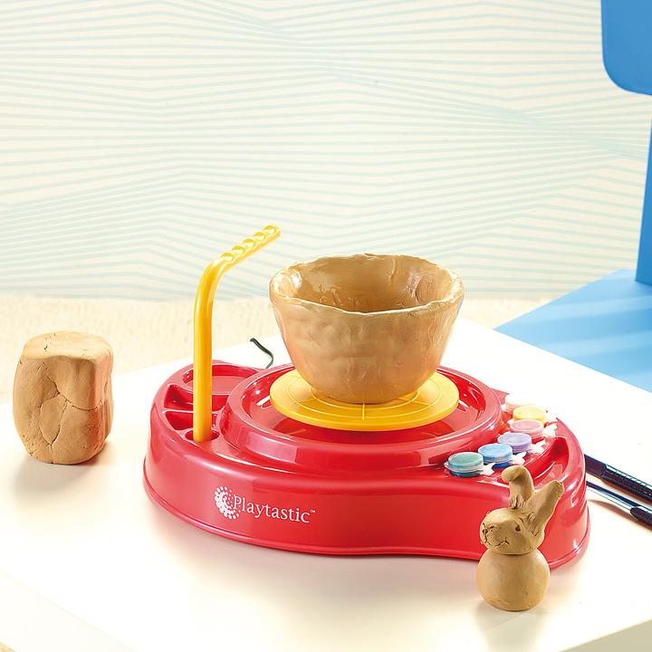 Produktbild Playtastic Meine erste Töpferscheibe: Komplettset mit Ton & Farben