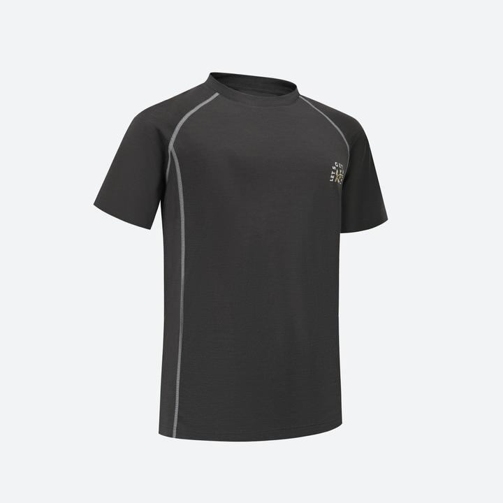 Actual product image Quechua Wander-T-Shirt Kinder Merino - MH900 grau (14, 15, 16)