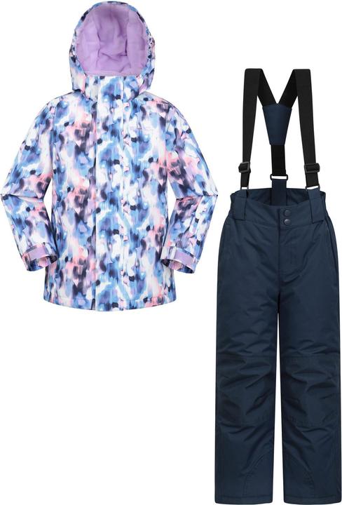 Actual product image Mountain Warehouse Childrens/Kids Patterned Ski Jacket & Trousers (128)