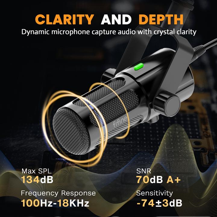 Actual product image Fifine Tank6 Dynamic Microphone