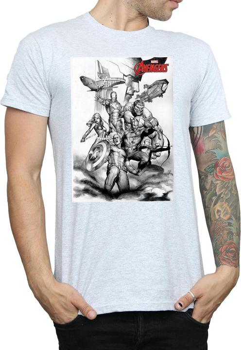Immagine prodotto Maglietta Avengers Assemble Team Sketch (XL)
