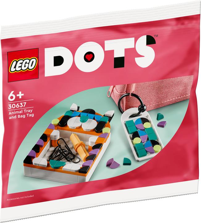 Produktbild LEGO Tier-Ablageschale & Taschenanhänger (30637, LEGO Dots)