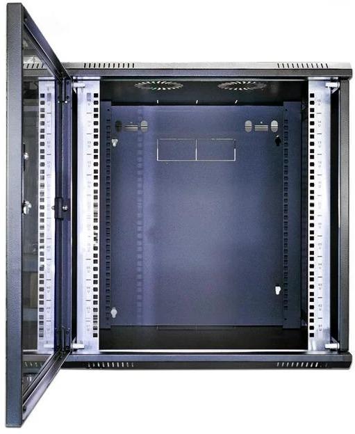 Produktbild Wirewin Wandschrank 600X450X12U Pro 2nd Gen 19 / 12HE / Schwarz (12 HE, 19 Zoll Rack)
