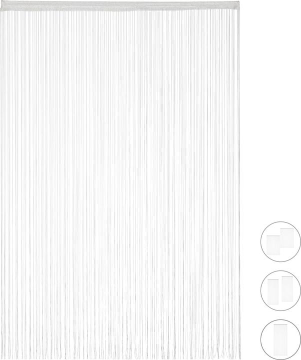 Actual product image Relaxdays White String Curtains (145 x 245 cm)
