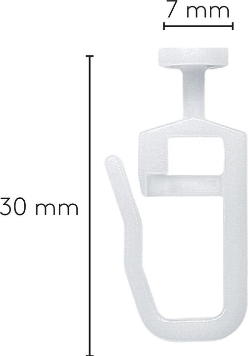 Produktbild Leha Liftgleiter Karniese Kopf rund Kunststoff weiss