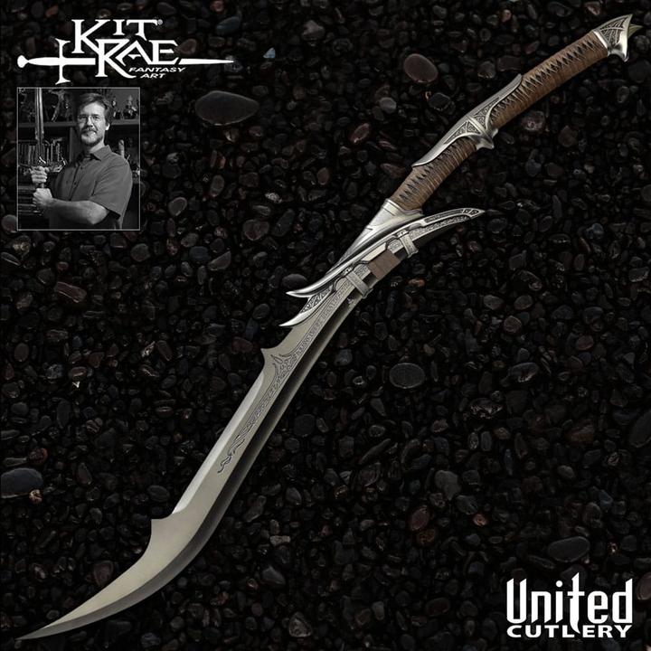 Actual product image United Cutlery Kit Rae Swords of the Ancients Replica 1/1 Mithrodin: Dark Edition Fantasy Sword