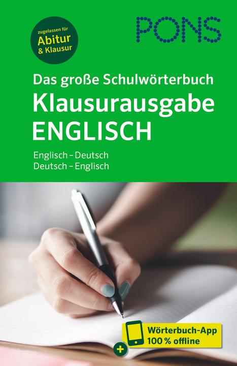 Actual product image Das grosse Schulwörterbuch Klausurausgabe Englisch (German, English, 2023)