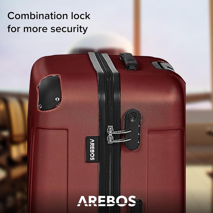 Actual product image Arebos Suitcase (94 l, Hand luggage (up to 50 litres), M (50 - 90l), L (90 - 115l), XL (from 140l))