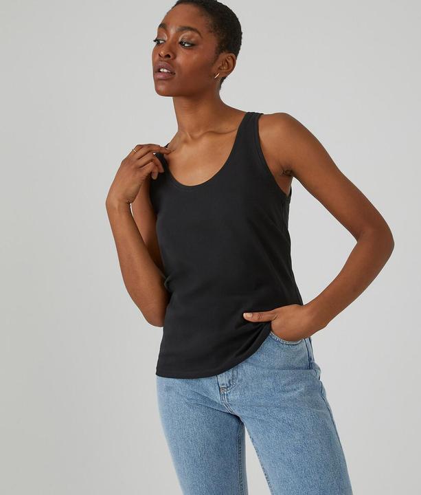 La Redoute Collections Ärmelloses Top mit Schwimmerrücken