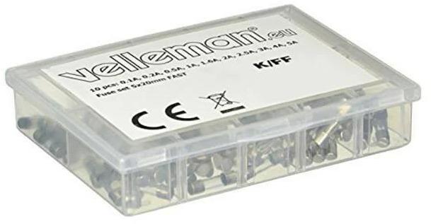 Actual product image Velleman K/FF Fine wire fuse set 5x20mm (Micro fuse, 5 A, Nimble)