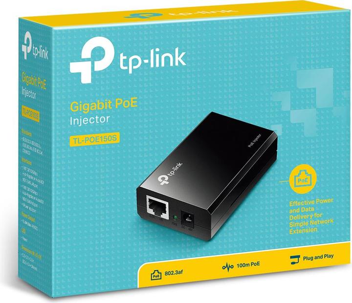 Productafbeelding TP-Link Tl-Poe150s (802.3af (PoE), 15.40 W)