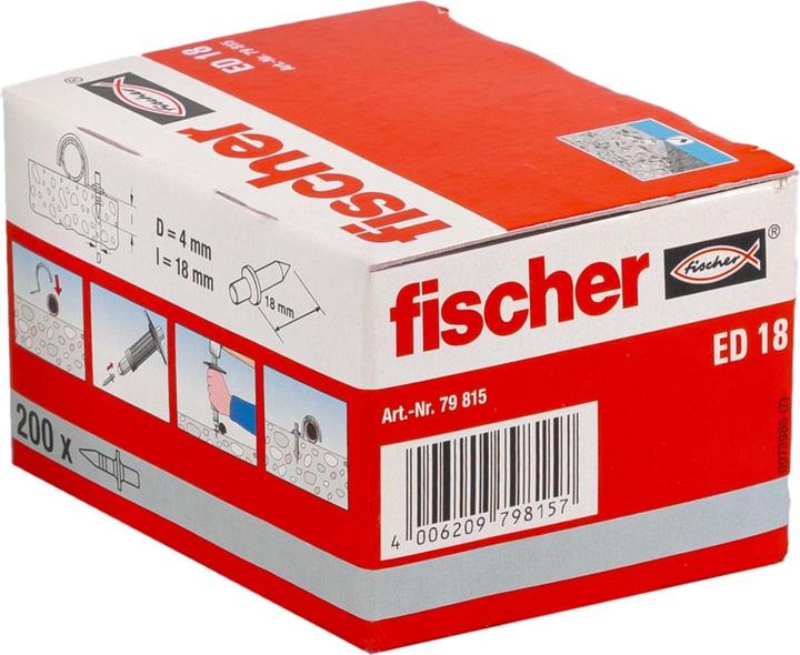 Actual product image Fischer Hammer-in nail ED 18 18 079815 mm (200 pcs.)