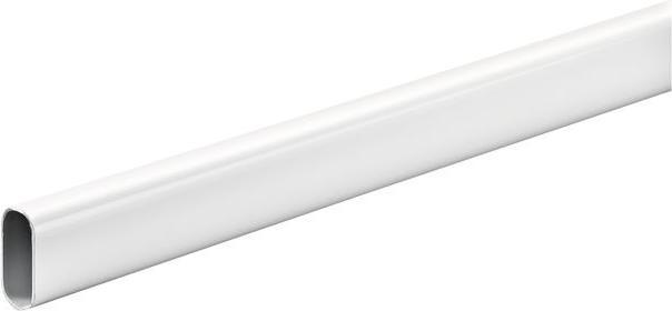 Produktbild Hettich Schrankrohr 15 x 30 x 1000 mm, oval, weiss