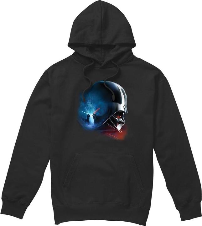 Actual product image Star Wars Mens Obi Wan Kenobi Vader Poster Hoodie (L)
