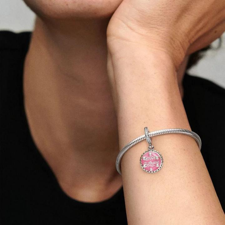 Image du produit Pandora Charm gâteau d'anniversaire (Argent sterling, Émail)