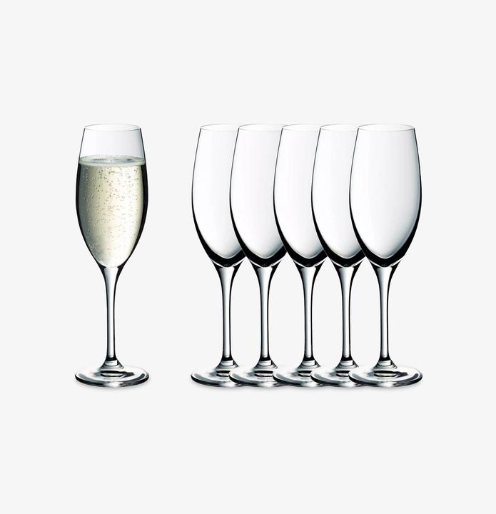 Produktbild WMF Easy Plus Champagnergläser / Sektgläser Set 6-teilig, 250ml, Kristallgläser, spülmaschinenfest (25 cl, 6 Gläser, Sektgläser)