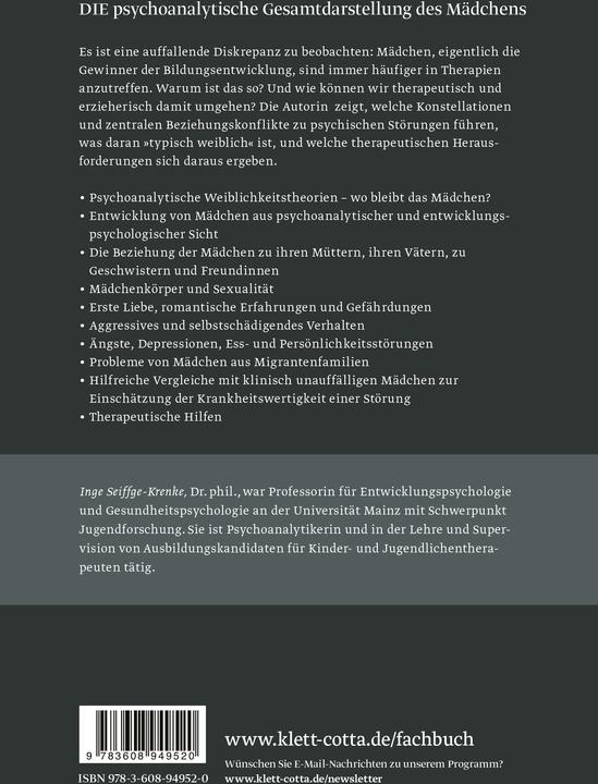 Produktbild Die Psychoanalyse des Mädchens (Deutsch, Inge Seiffge-Krenke, 2017)