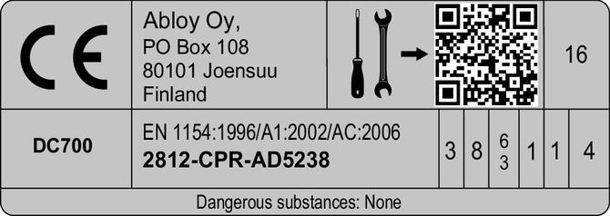 Actual product image effeff DC700FT0-EDEV1- (Object door, Indoor)