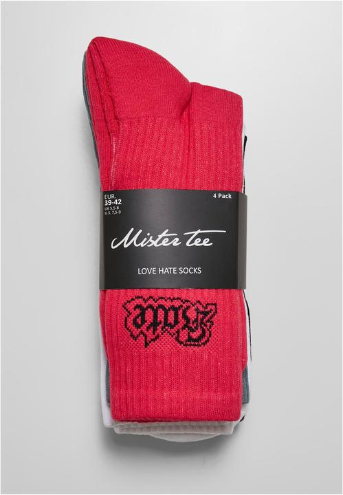 Actual product image Mister Tee Love Hate Socks 4-Pack - 16720 (pack of 4, 39 - 42)