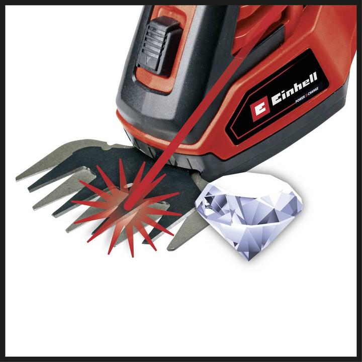 Produktbild Einhell GE-CG 18/100 Li T (1x 2,5Ah) Akku Gras- und Strauchschere 18 V Li-Ion (Akkuheckenschere)