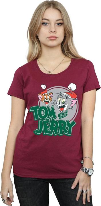 Immagine prodotto Tom & Jerry Christmas Greetings Maglietta Donna (XXL)