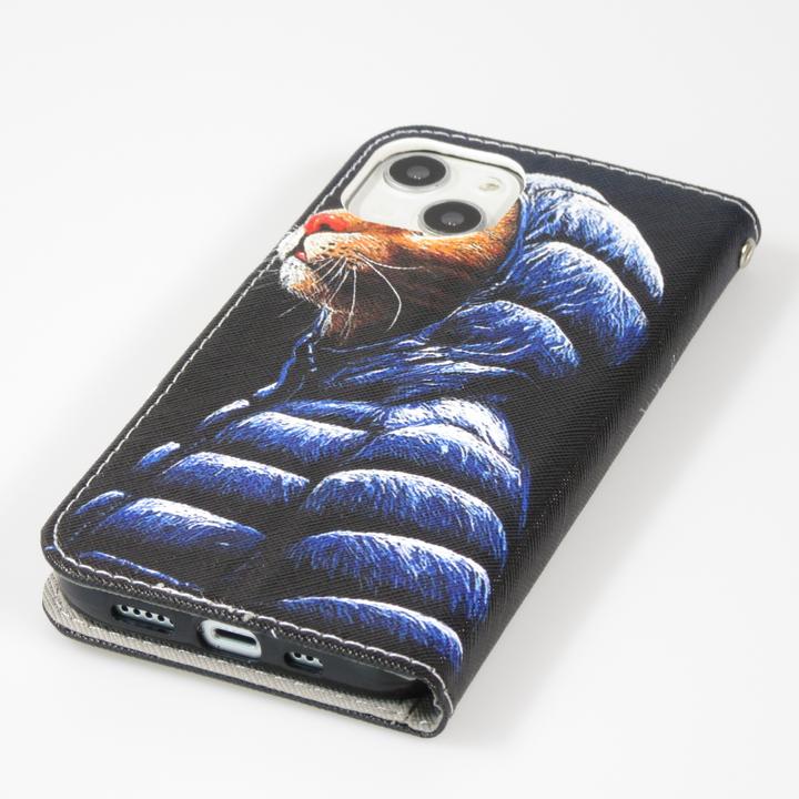 Image du produit PhoneLook Fourre Premium Wallet flip fermeture magnétique et porte-carte Chat en doudoune (Apple iPhone 13)