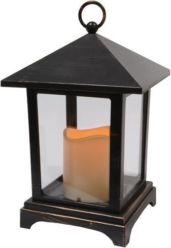 Produktbild Lienbacher Laterne Outdoor m. LED-Kerze (15 x 15 x 23.5 cm)
