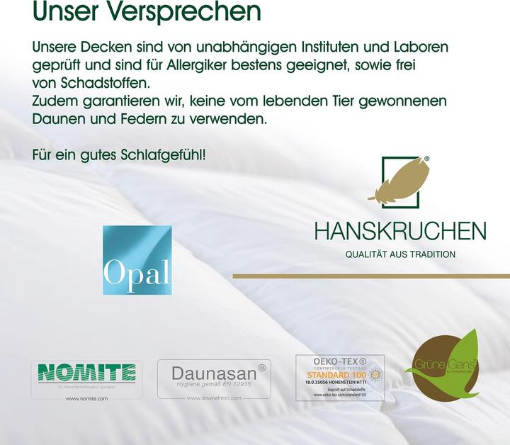 Actual product image Hanskruchen Opal (320 g, 155 x 220 cm)