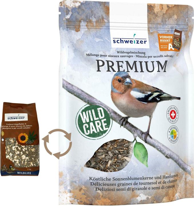 Schweizer Eric Vogelfutter Wildvogelmischung Premium 1 kg (1 x, 1 kg)