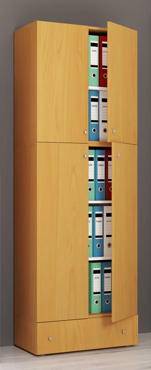 Actual product image VCM Office cabinet filing cabinet Lona 5-drawer hinged doors (70 x 39 x 200 cm)