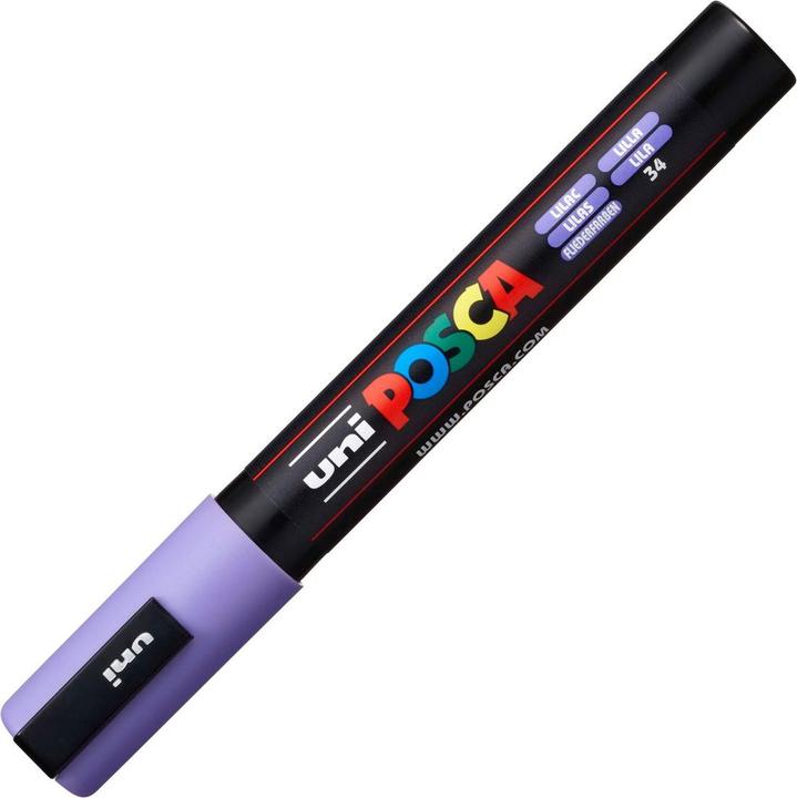 Immagine prodotto Posca Marchio PC-5M a punta tonda (Purple, 2.50 mm, 1 x)