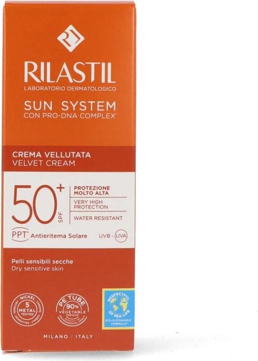 Actual product image Rilastil Sun System Velvet Cream Spf50 50ml (Suntan cream, SPF 50+, 50 ml)