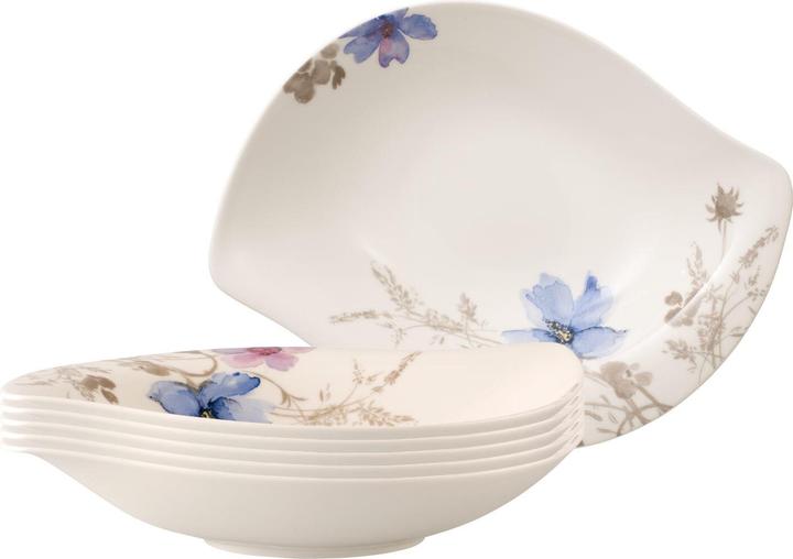 Produktbild Villeroy & Boch Multipack Mariefleur Gris Serve & Salad Schale tief - 6 Stück (20.70 cm, 0.25 l, 6 x)