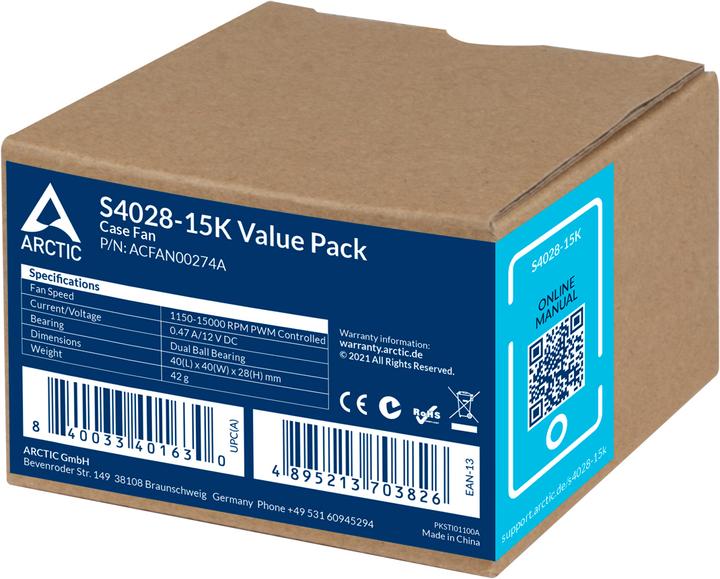 Actual product image Arctic S4028-15K (40 mm, 5 x)