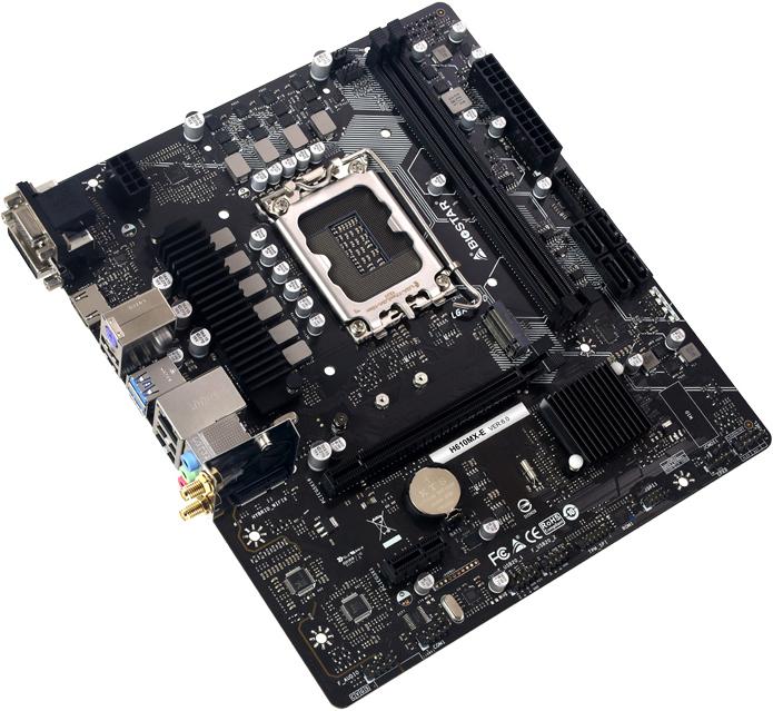Actual product image Biostar MB H610MX-E H610,S1700,mATX,Intel (LGA 1700, Intel H610, mATX)