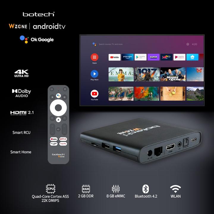 Produktbild GigaBlue Botech WZone (8 GB, Android 10)