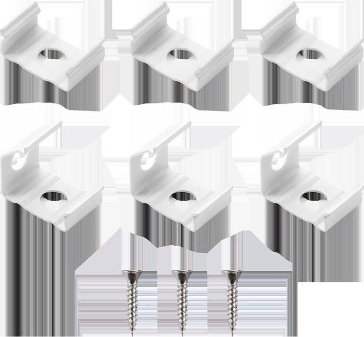 Actual product image Sg Armaturen SlimLine Faestningselement, hvid